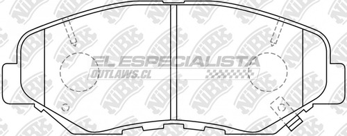 Pastilla De Freno Delantera Honda Element 2008 Foto 2