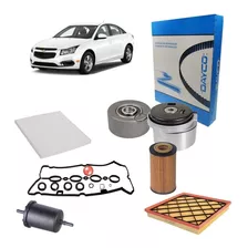 Kit Correia Dentada Cruze 2014 1.8 16v Junta Tampa Filtro