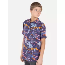 Camisa Towel Mason Barrel Killa Juvenil Multicolor Rip Curl