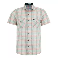 Camisa Xadrez Masculina Social Manga Curta Estilo Sertanejo