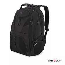 Mochila Swiss Gear Travel Gear 1900 Laptop 17 Pulgadas Negro Diseño De La Tela Liso