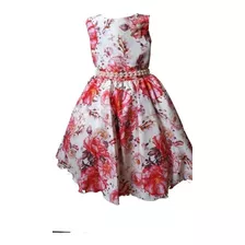 Vestido Infantil Floral Elegante P741