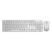 Combo Teclado Y Mouse Philips C501 Inalámbrico Español Blanc