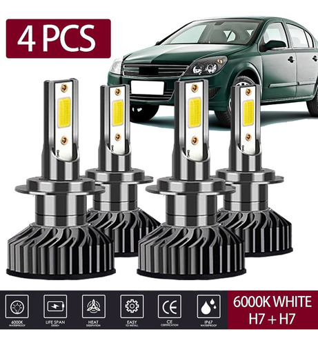 2x Adaptador Base Foco H7 Led Xenn Opel Vw Mazda Honda Bmw