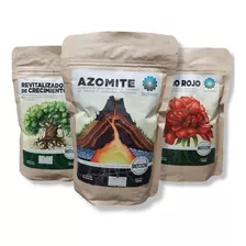 Pack Productos Bioterra - Azomite, Guano Rojo, Revitalizador