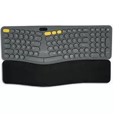 J-tech Teclado Dividido Ergonómico Inalámbrico Digital Con |