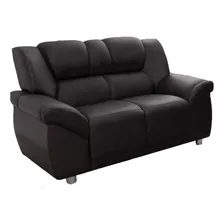 Sillon 2 Cuerpos Sofa Córdoba Pu Negro Diseño De La Tela Liso