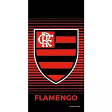 Toalha De Banho Praia Time Aveludada Escudo Flamengo Oficial
