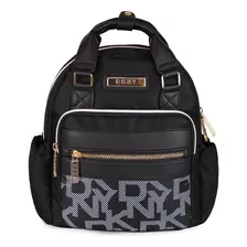 Mochila De Mujer City Block Negra Dkny