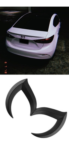 Emblema Mazda Tuning, Negro. Foto 2