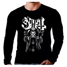 Camiseta Manga Longa Ghost Ref=632