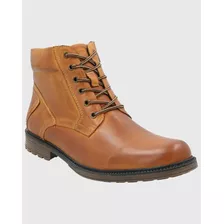 Botin Cuero Hombre Quero Café Hush Puppies