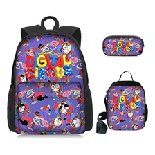 Mochila Con Accesorios The Amazing Digital Circus 3 Pcs