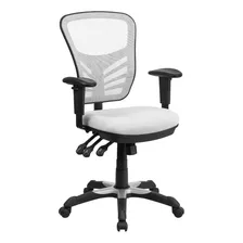 Flash Furniture Nicholas Mid-back White Mesh Multifunction E