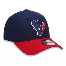 Boné New Era Nfl Houston Texans Azul Marinho C/ Aba Vermelha