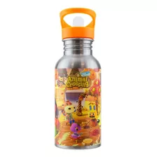 Botella De Metal Con Pajita Animal Crossing