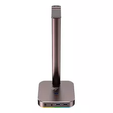 Suporte De Mesa Para Fone De Ouvido Havit Th610 Rgb - Marrom