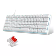 Teclado Mecánico Al 60%, Teclado Para Juegos Magegee Con Roj