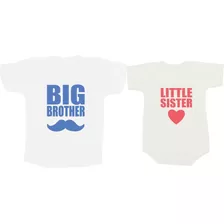 Big Brother + Little Sister - Camisetas Para Irmãos