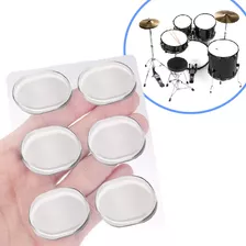 6 Unidades Abafador Gel Para Bateria Pele Percussão Muffle