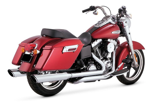 Vance \u0026 Hines Switchback Twin Slash Duals '12-'16 Dyna Foto 2