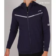 Sudadera Li-ning Original Cierre Hoodie Azul Nuevo Fpx