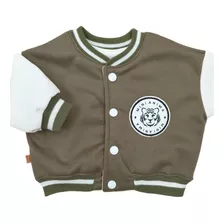 Campera Bomber Mini Anima Invierno Bebe Kids Verde