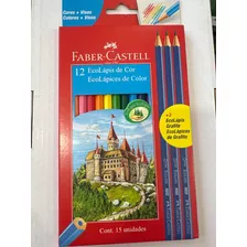 Lápiz De Colores Faber Castell 12 Colores + 3 Grafito