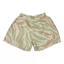 Short Fibrana Mujer Estampado 