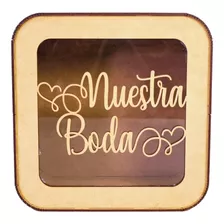 Caja Buzón P/sobres En Mdf Alcancia Nuestra Boda 