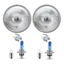 2 Farol Bloco H4 Meia Luz C-10 D-10 C-14 A-10 Fusca Opala