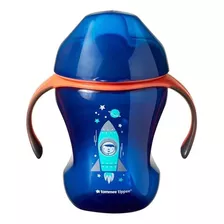 Copo De Treino Bebê Com Bico Semi Rigido 230ml Tommee Tippee Cor Azul