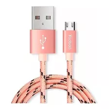 Cable Usb A Micro Usb Nylon Yoobao 100cm Carga Rápida Yb423 