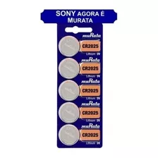 Bateria Lithium Cr2025 3v Sony Cartela 100 Unidades