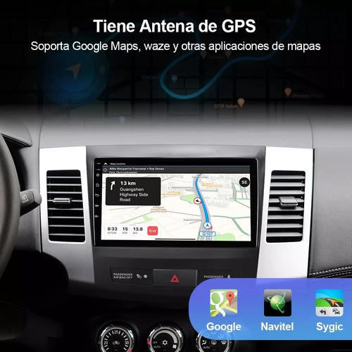 Android Mitsubishi Outlander 07-13 Carplay Bluetooth Radio Foto 8