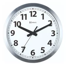 Relógio Silencioso Parede 30cm Aluminio Herweg 6711s