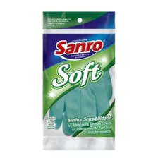 Luva Segurança Impermeável Limpeza Sanro Soft Verde