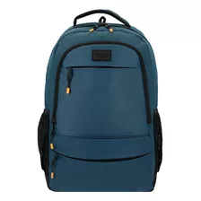 Mochila Saxoline Portalaptop Hombre 30 L Color Azul Diseño De La Tela Liso