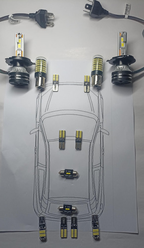 Kit Led Para Kia Rio Faros, Interior, Caj, Placa, Rev Foto 2