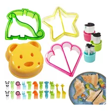 Kit Cortadores Molde Para Sandwich Galleta Reposteria Pastel