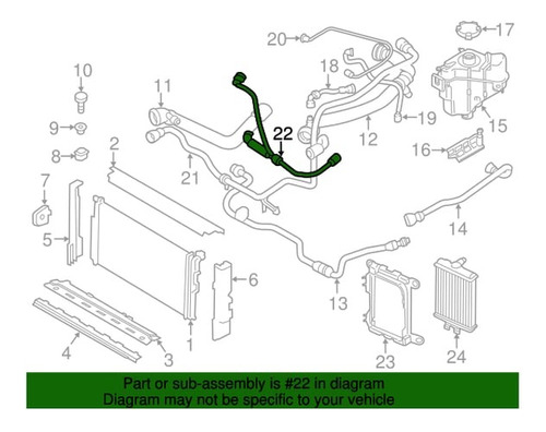 Manguera Entrada Radiador Bmw 330i 2015 A 2018 17128616914 Foto 6