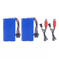 Sea Jump 2 Unids 7.4 V 1200 Mah Sm-4p Plug Bateria Recargabl