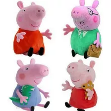 Kit Pelucias Familia Da Peppa Pig 20cm Musicais