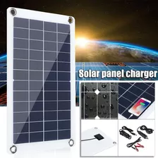 Kit De Carregador De Bateria De Silício 12v 30w Painel Solar