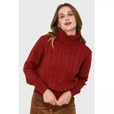 Sweater Tipo Cadeneta Terracota Nicopoly