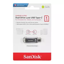 Memoria Usb Tipo C Dual Otg 1 Tb Sandisk De Metal 150 Mb/s