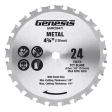 Genesis Gamcsb471 4 3/4 Metal Hoja De Sierra De Corte