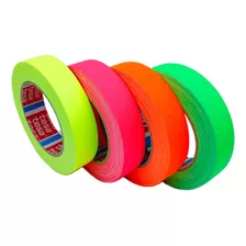 Cinta Gaffer Neon Fluorescente Tesa Escenario 25mm X 25m