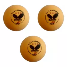 Set X3 Pelotas Ping Pong Butterfly Profesionales - Sanz