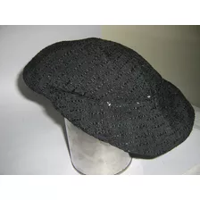 Sombrero Antiguo - Casquete Negro Con Brillos